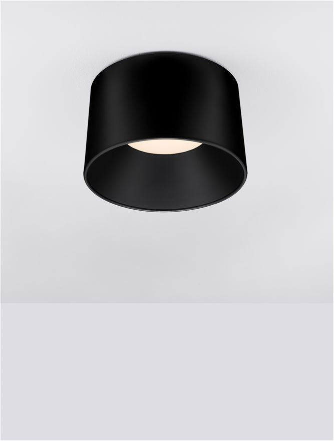 Plafoniera ATIL Sandy Black Aluminium & Steel LED 35W 3000K Diam: 50 cm Nova Luce