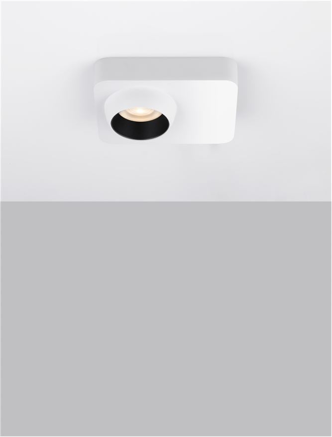 Plafoniera KEDROS Sandy White Aluminium & Steel LED 8W 3000K Dim: 14X11 cm  Nova Luce