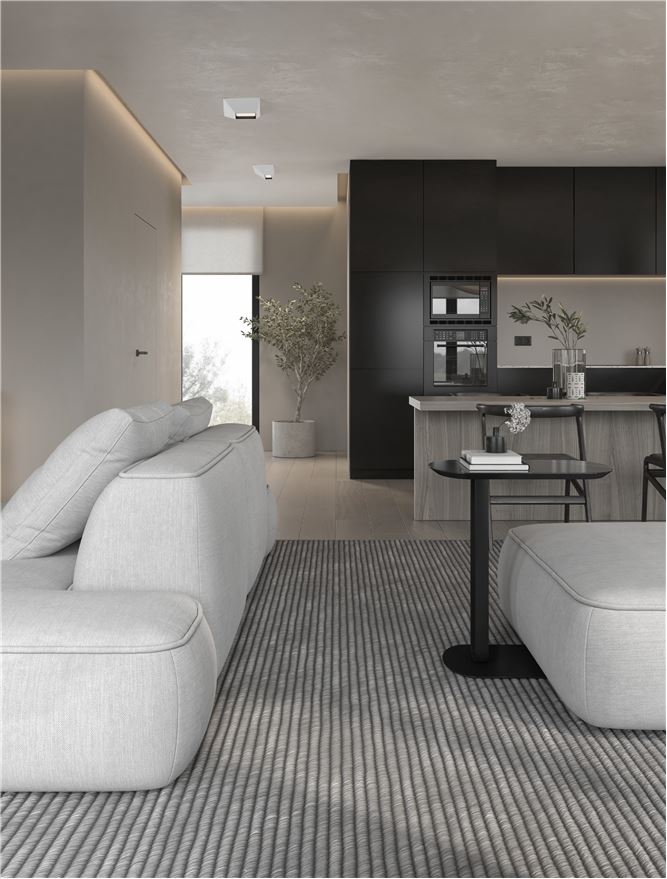 Plafoniera OUTOPIA Sandy White Aluminium & Steel LED 9W 3000K Dim: 15X15 cm  Nova Luce