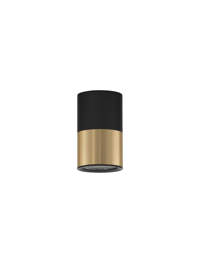 Plafoniera PICTO Sandy Black & Gold Aluminium 1X10W Diam. 6 cm H.10 cm Nova Luce