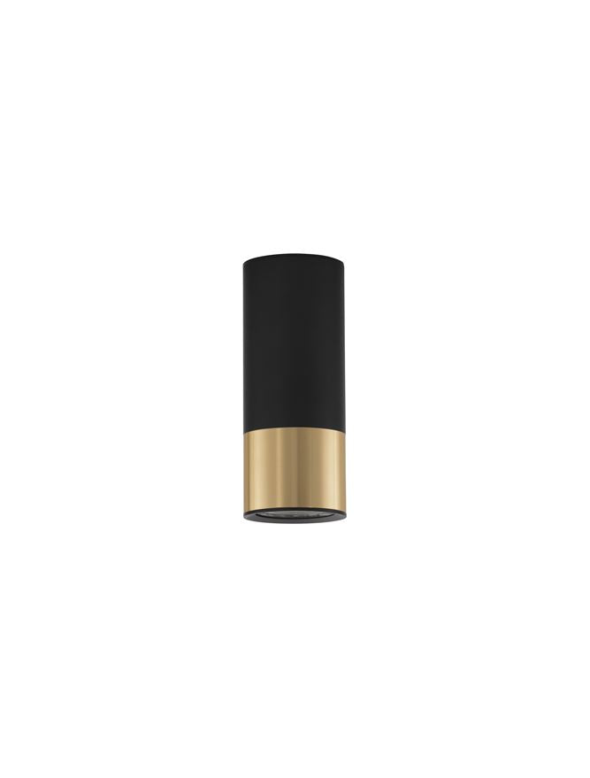 Plafoniera PICTO Sandy Black & Gold Aluminium 1X10W Diam. 6 cm H.15 cm Nova Luce