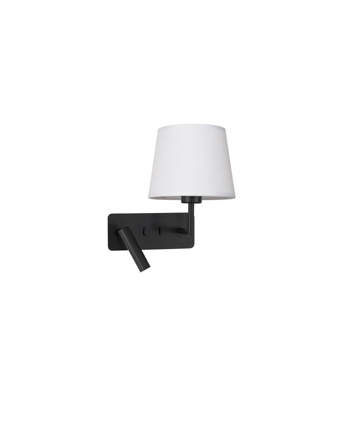 Aplica de interior SAVONA black led E27 12W IP20 H32cm Nova Luce