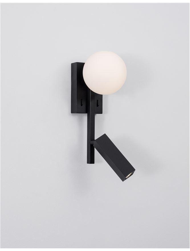 Aplica de interior JOLINE black led G9 5W si 3W 3200K IP20 H26cm Nova Luce