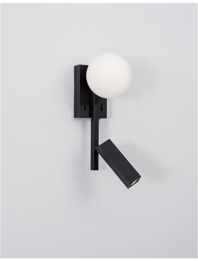 Aplica de interior JOLINE black led G9 5W si 3W 3200K IP20 H26cm Nova Luce