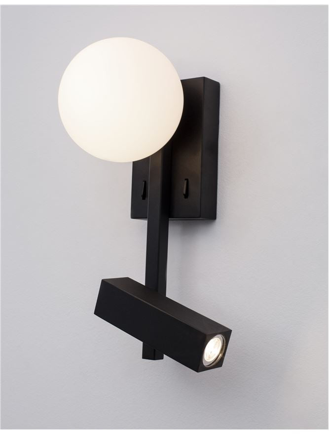 Aplica de interior JOLINE black led G9 5W si 3W 3200K IP20 H26cm Nova Luce