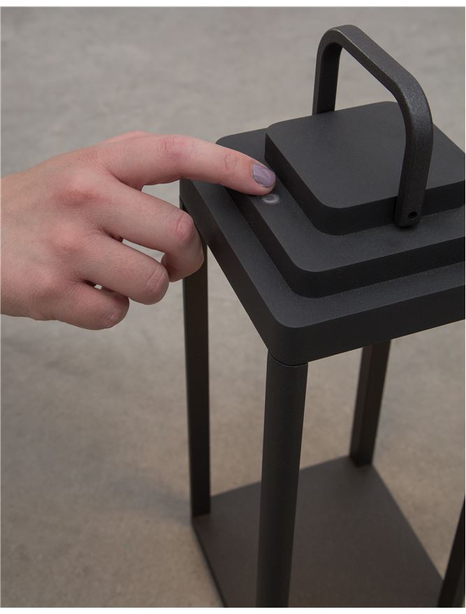 Lampa de masa portabila FIGI, anthracite, 2W, IP 65 H 50 cm, Nova Luce