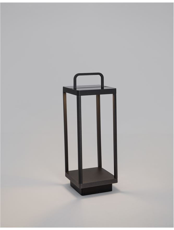 Lampa de masa portabila BALI, anthracite, 2W, IP 65 H 51 cm, solar/usb Nova Luce