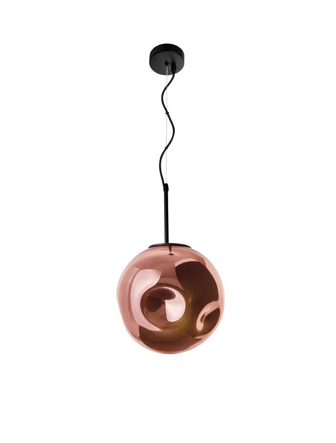 Lampa suspendata MAYAN Matt Black Copper NOVA LUCE