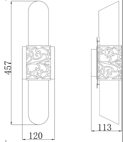 Aplica de interior VENERA gold 2XE14 max 40W IP20 H260-02-N Maytoni