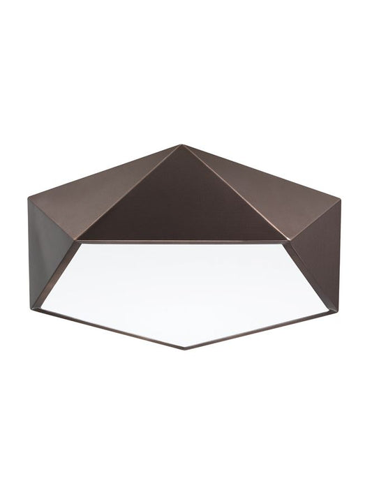 Plafoniera DARIUS Metal & Acrylic Diffuser Coffee Brown Outside Matt White Inside 4X10W Diam: 40 cm Nova Luce