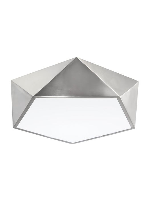 Plafoniera DARIUS Metal & Acrylic Diffuser Satin Nickel Outside Matt White Inside 4X10W Diam: 40 cm Nova Luce