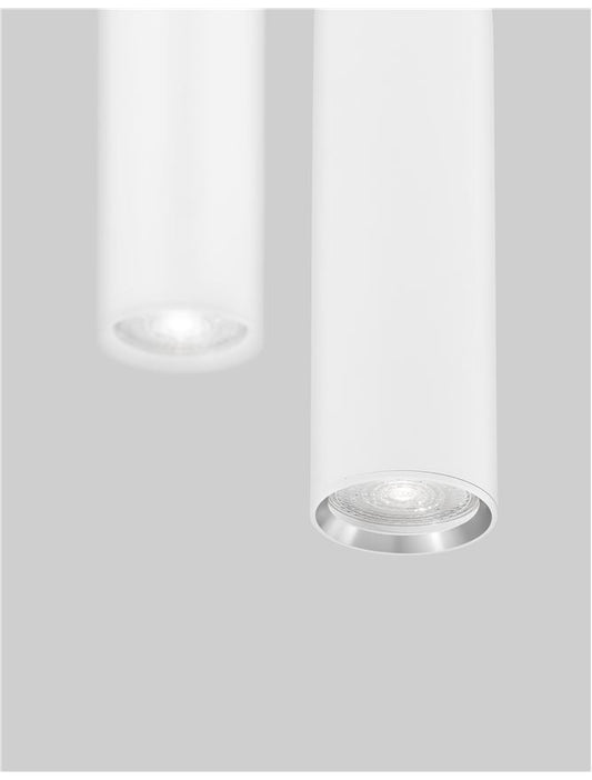 Plafoniera MARUPE Sandy White Aluminium 1x50W Diam: 6 cm H.20 cm Nova Luce