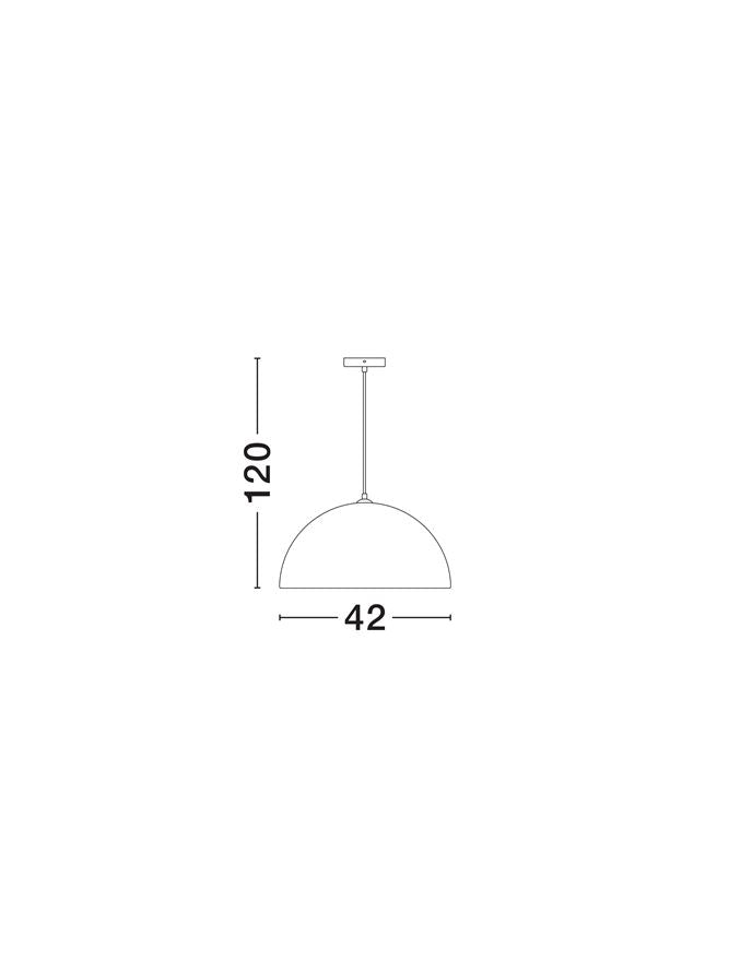 Lampa suspendata TALCUM LED E27 1x12Watt 100-240 Volt · IP20 D42cm Nova Luce