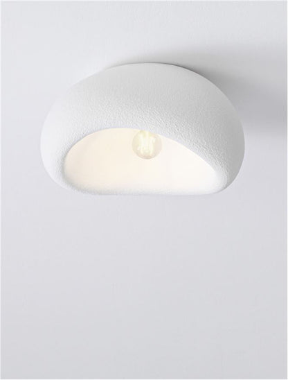 Plafoniera LEFKO Sandy White Polyurethane & Resin LED 1X12W E27 Dim: 40X32 cm  Nova Luce