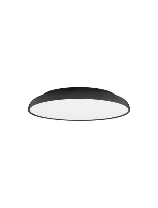 Plafoniera LINUS negru Led CCT 40W temperatura de culoare reglabila din telecomanda  Diam: 45 Nova Luce