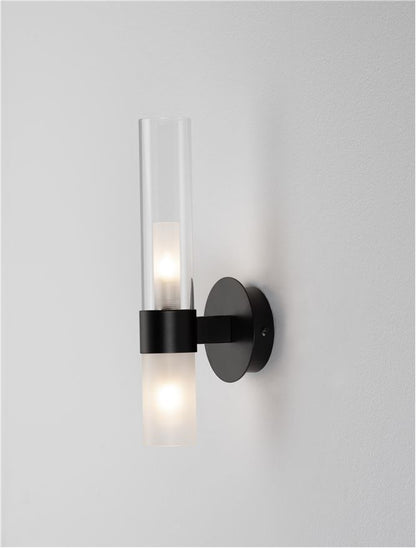 Aplica de interior CENTURY black led G9 2x5W IP20 H31cm Nova Luce