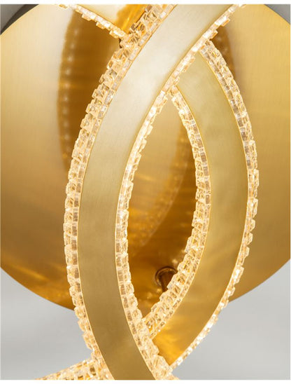 Plafoniera CILION Brass Gold Aluminium & Acrylic Led 48W Dim: 70X40 cm Nova Luce