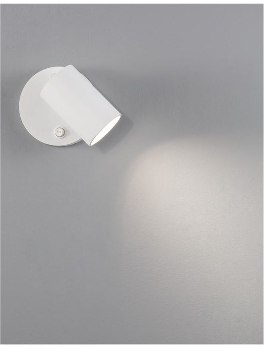 Aplica de interior NET white Led GU10 10W IP20 D5,7cm Nova Luce