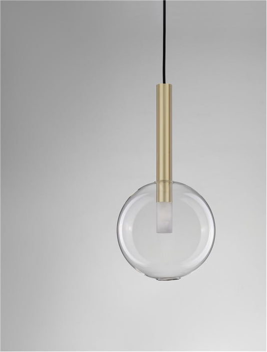 Lampa suspendata AMELIA ROUND 1 GOLD D20 NOVA LUCE