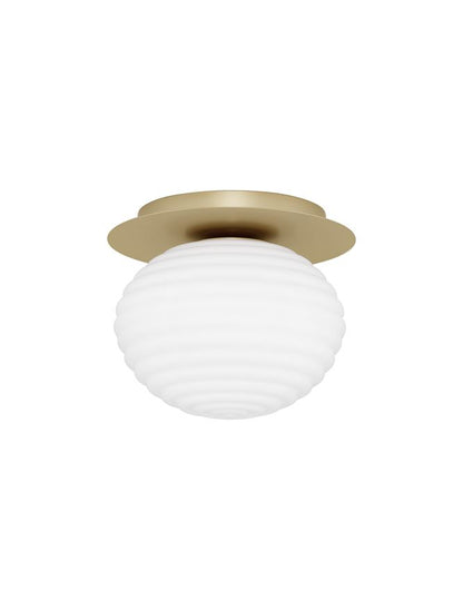 Aplica de interior ALLEN gold white glass E27 12W IP20 D26cm Nova Luce