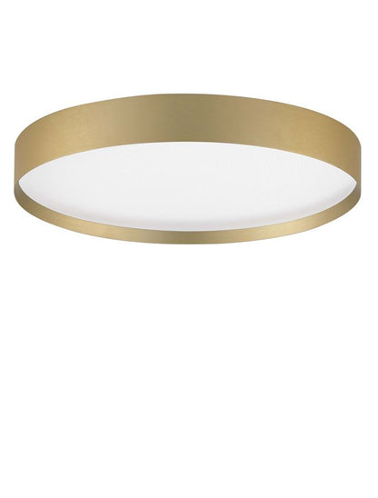 Plafoniera ROI Triac Dimmable Brushed Gold Metal, Aluminium & Acrylic LED 37W 2700+3000K Diam: 40 cm  Nova Luce