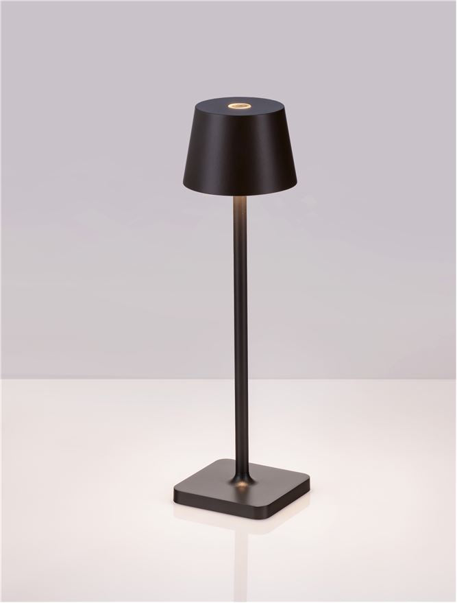 Lampa de masa portabila DECK, sandy black, 1.5W, IP 54 H 30 cm, Nova Luce