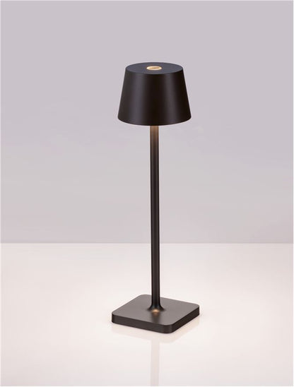 Lampa de masa portabila DECK, sandy black, 1.5W, IP 54 H 30 cm, Nova Luce