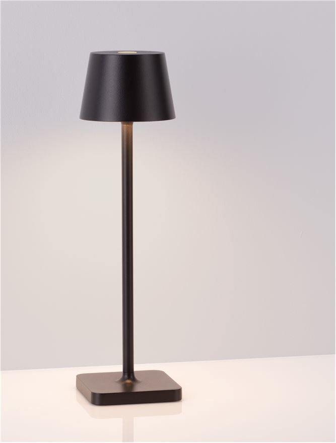 Lampa de masa portabila DECK, sandy black, 1.5W, IP 54 H 30 cm, Nova Luce