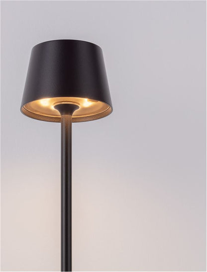 Lampa de masa portabila DECK, sandy black, 1.5W, IP 54 H 30 cm, Nova Luce