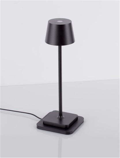 Lampa de masa portabila DECK, sandy black, 1.5W, IP 54 H 30 cm, Nova Luce