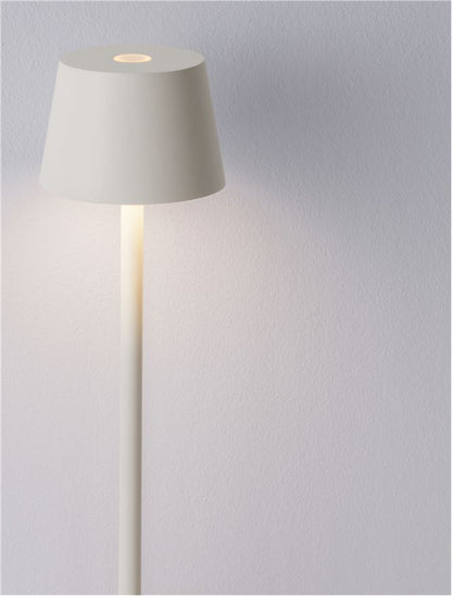 Lampa de masa portabila DECK, sandy white, 1.5W, IP 54 H 30 cm, Nova Luce