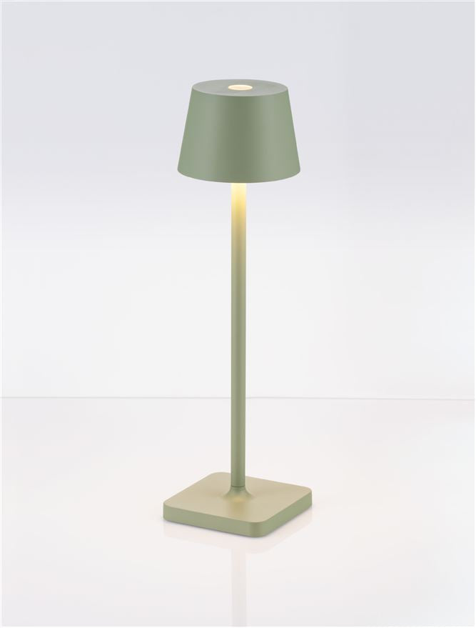 Lampa de masa portabila DECK, sandy olive green, 1.5W, IP 54 H 30 cm, Nova Luce