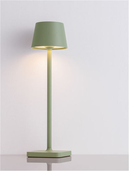 Lampa de masa portabila DECK, sandy olive green, 1.5W, IP 54 H 30 cm, Nova Luce