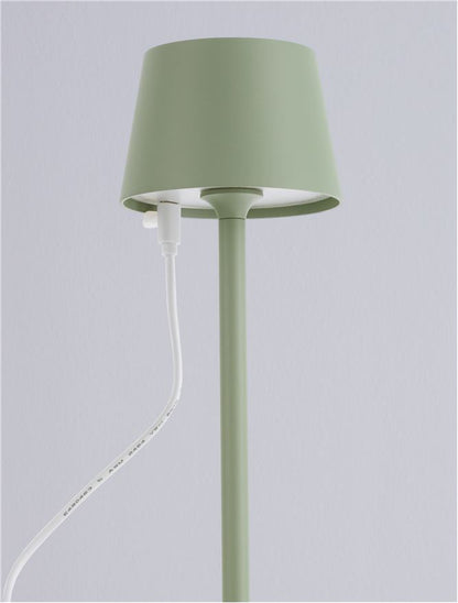 Lampa de masa portabila DECK, sandy olive green, 1.5W, IP 54 H 30 cm, Nova Luce