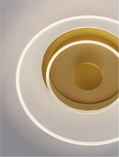 Plafoniera COPO Brass Gold Aluminium & Acrylic LED 29W Diam: 40 cm Nova Luce