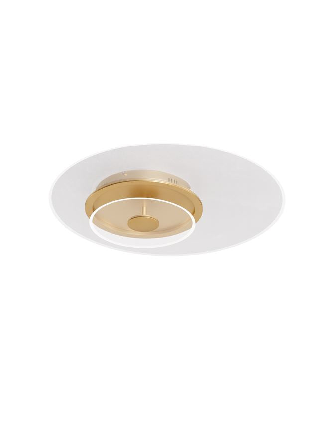 Plafoniera COPO Brass Gold Aluminium & Acrylic LED 35W Diam: 60 cm Nova Luce