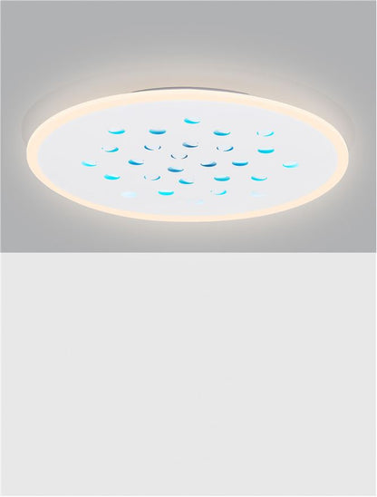 Plafoniera  ASTRO Sandy White Aluminium & Acrylic LED 40W 3000K Diam: 60 cm  Nova Luce