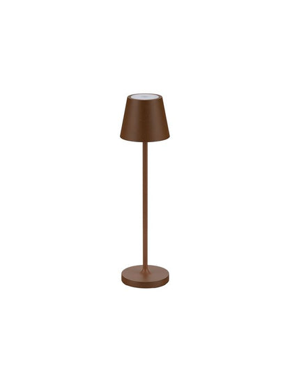 Lampa de masa portabila PETIT, rust brown, 2W, IP 54 H 28 cm, Nova Luce