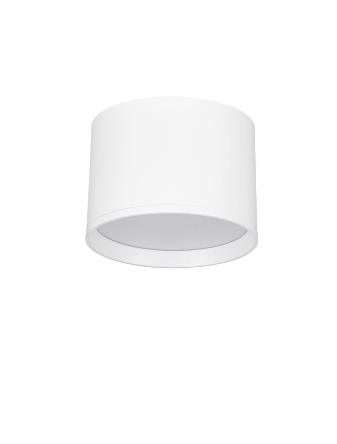 Plafoniera ZIAZA Sandy White Aluminium Led 17W 3000K Diam: 12 cm Nova Luce