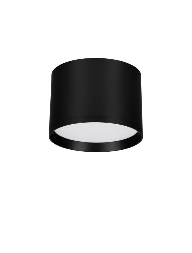 Plafoniera ZIAZA Sandy Black Aluminium Led 17W 3000K Diam: 12 cm Nova Luce