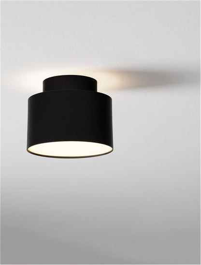 Plafoniera OZEN Sandy Black Aluminium LED 16W 3000K Diam: 11 cm  Nova Luce