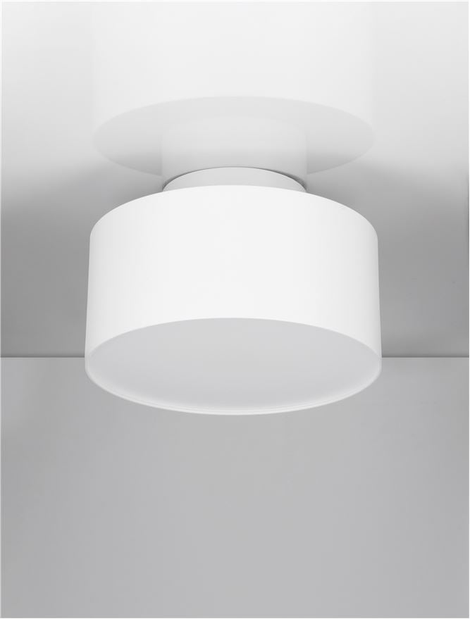 Plafoniera OZEN Sandy White Aluminium LED 24W 3000K Diam: 14 cm  Nova Luce