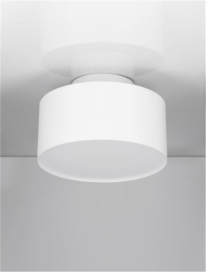 Plafoniera OZEN Sandy White Aluminium LED 24W 3000K Diam: 14 cm  Nova Luce