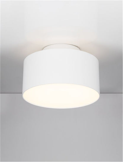 Plafoniera OZEN Sandy White Aluminium LED 24W 3000K Diam: 14 cm  Nova Luce