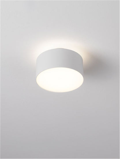 Plafoniera OZEN Sandy White Aluminium LED 24W 3000K Diam: 14 cm  Nova Luce