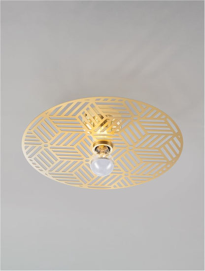 Plafoniera ERES Gold Metal 1X40W E27 Diam: 40 cm Nova Luce