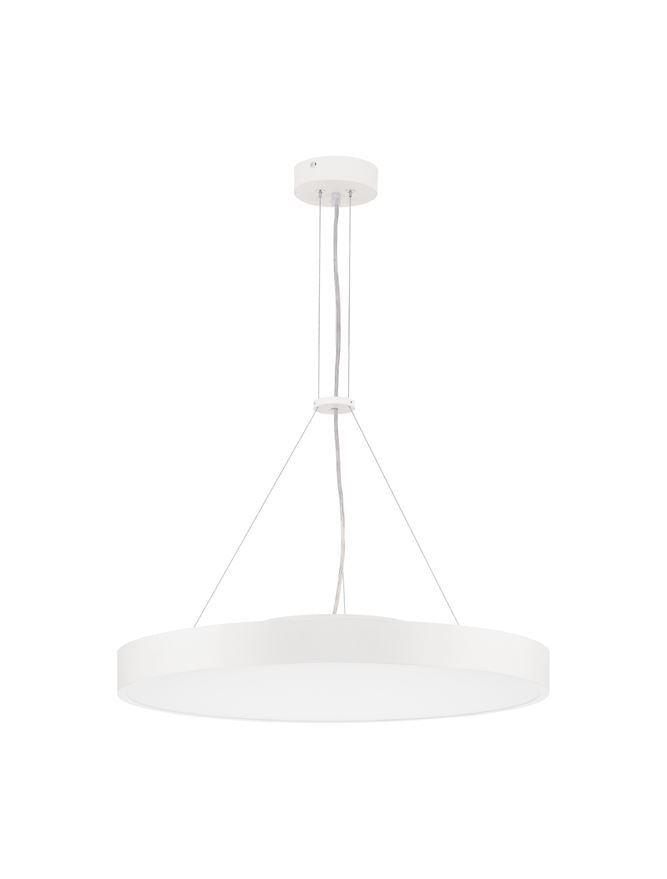 Lampa suspendata PERFECT Sandy White Aluminium & Acrylic Pendant LED 40W 2700-6000K Changing CCT & Dimming Diam: 60 cm  Nova Luce