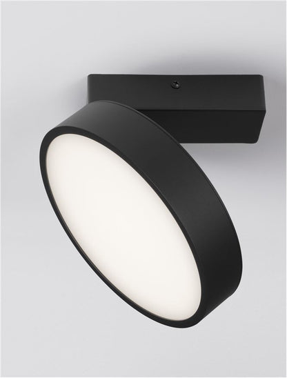 Plafoniera PERFECT Sandy Black Aluminium & Acrylic LED 20W 3000K Diam: 20 cm  Nova Luce