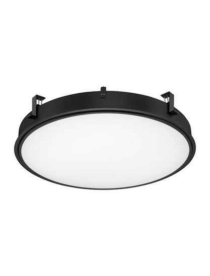 Plafoniera PERFECT Sandy Black Aluminium & Acrylic Recessed Profile LED 80W 3000K Diam: 80 cm  Nova Luce