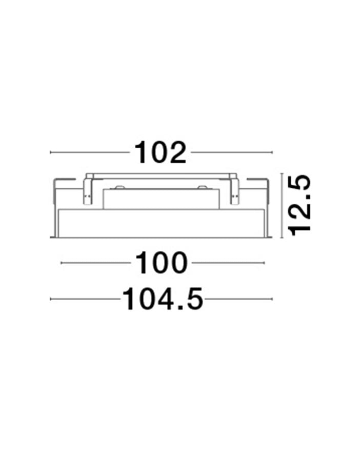 Plafoniera PERFECT Sandy White Aluminium & Acrylic Recessed Profile LED 120W 3000K  Diam: 100 cm  Nova Luce